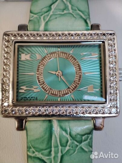 Часы Ника (Nika), серебро, фианит, бу, 1803.2.9.81