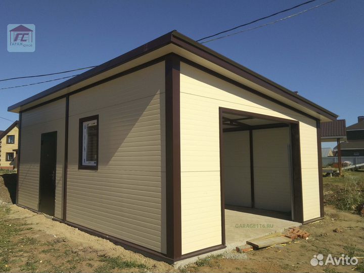 Строительство гаражей из сэндвич панелей под ключ