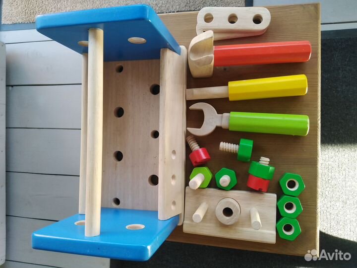 Набор инструментов детский деревянный