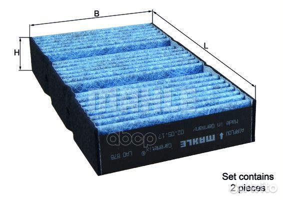 Фильтр салона антибактериальный CareMetix merc