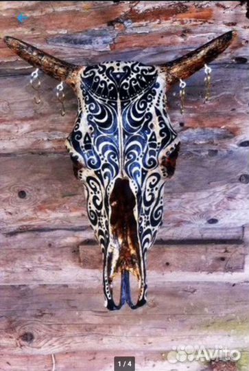 Ключница настенная череп