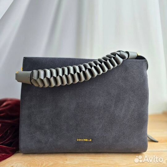 Сумка женская coccinelle замша 4 цвета