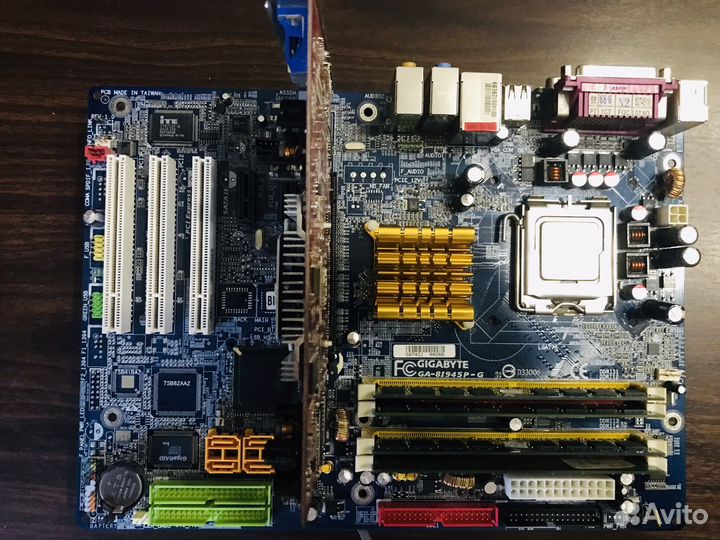 Комплект мать+проц+ram+видео