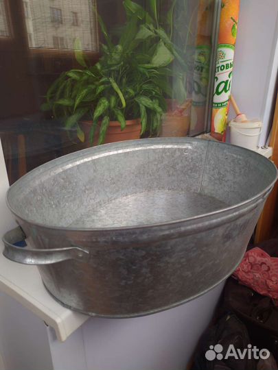Таз оцинкованный новый