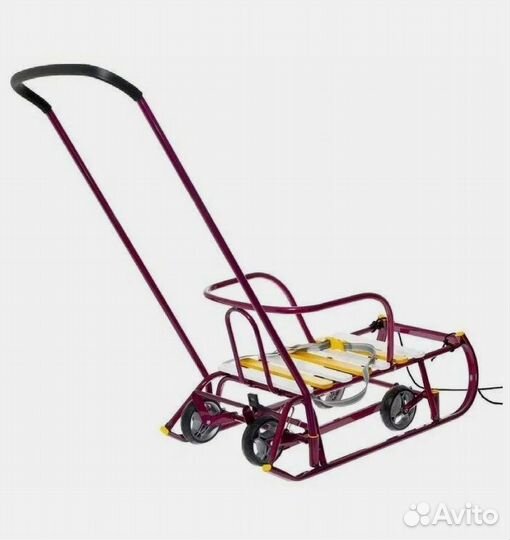 Санки ника тимка 6 универсал амарантовые