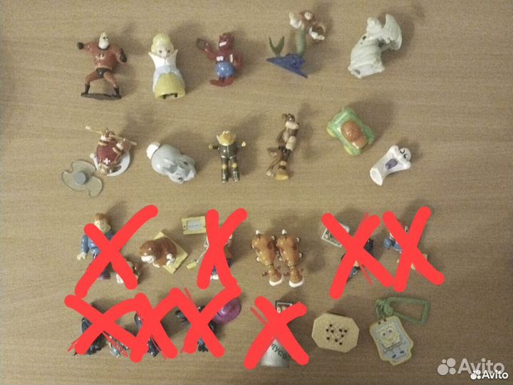Игрушки из киндера 90х и не только