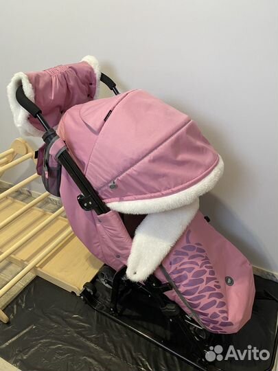 Детские санки коляска ника