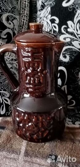 Кувшин+2 кружки керамический