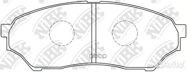 Колодки торм.пер. PN3417 NiBK