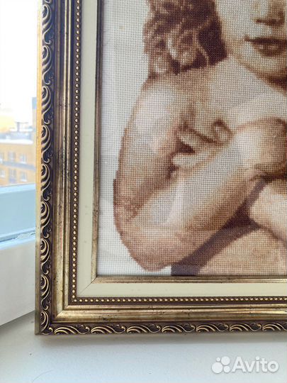 Картина вышитая крестиком ручная работа