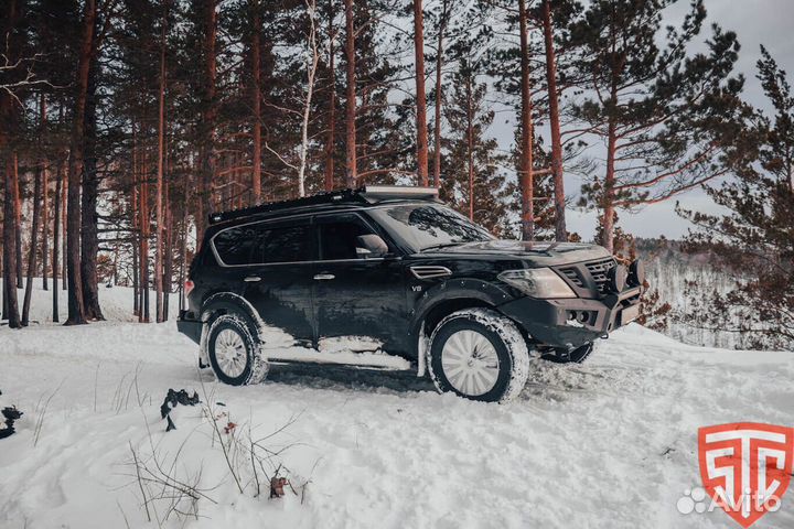 Бампер силовой передний Nissan Patrol 62 2010-2014