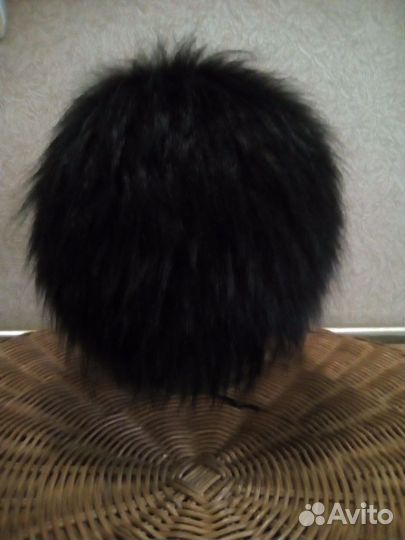 Шапка женская кролик рекс с лисой