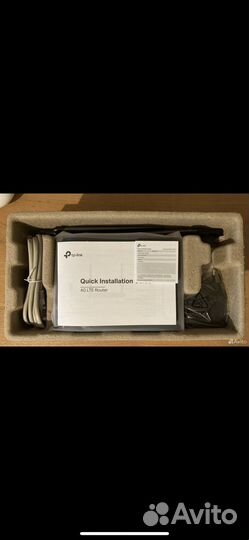 Wi-Fi роутер TP-link TL-MR100, N300, черный