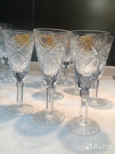 Фужеры, бокалы, рюмки хрусталь СССР новые и б/у