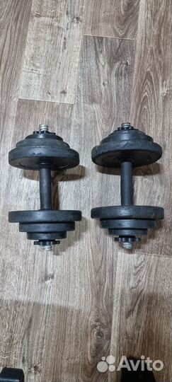 Гантели разборные обрезиненные 10 кг