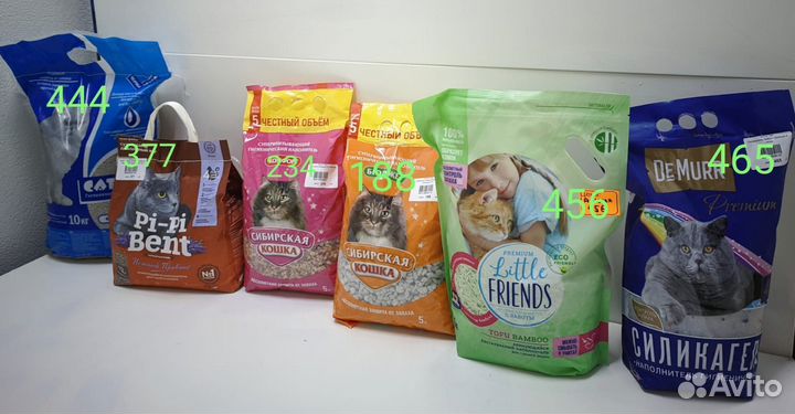 Наполнители для туалета животных