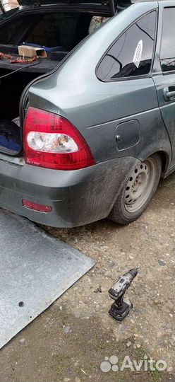 Бампер priora 1 хетчбек задний