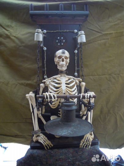 Скелет светильник фонарь байкерский стимпанк