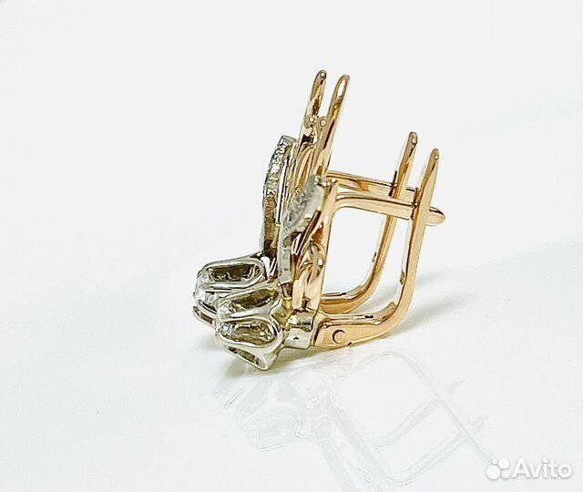 Золотой комплект с фианитами