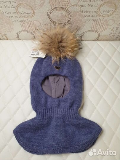 48-50 Шапка шлем на мальчика зима