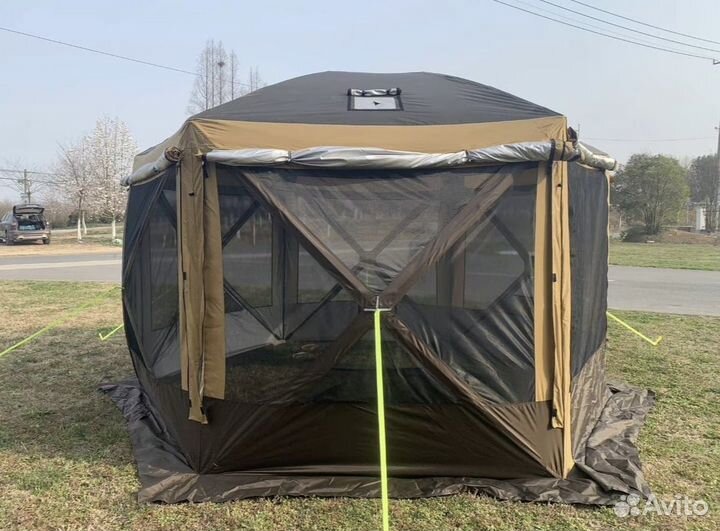 Шатер с 1 входом 360*360 с выходом под печь