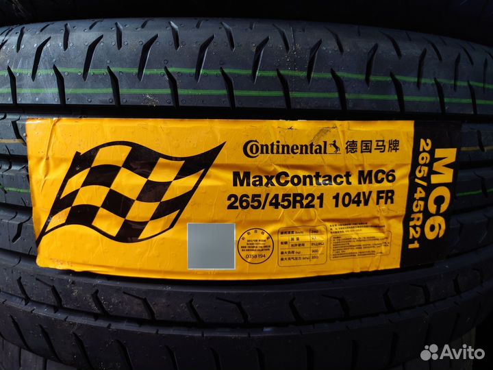 Continental MaxContact MC6 265/45 R21 104V