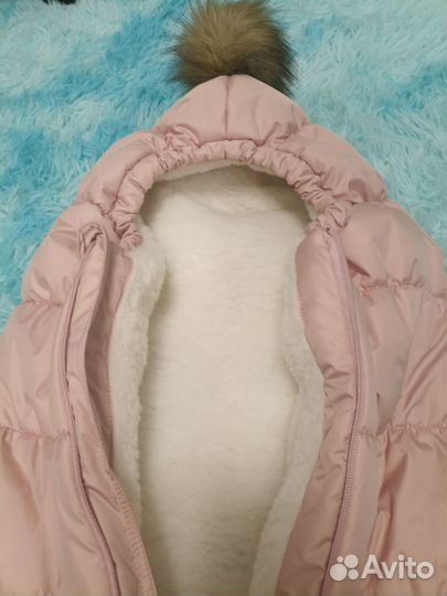 Зимний конверт в коляску на овчине 68 р