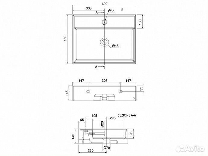 Раковина Scarabeo Teorema 2.0 5105 41