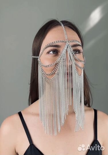 Тика диадема цепи на лицо волосы