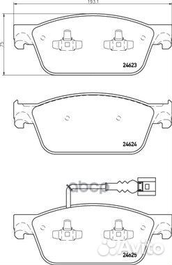 Колодки тормозные дисковые перед LCV P85141