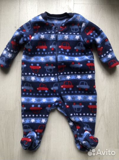 Комбинезон флис новорожденному р.52