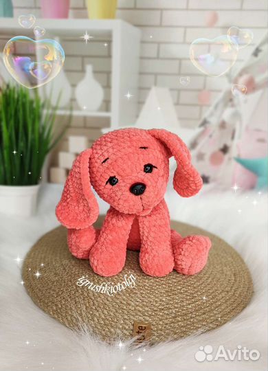 Вязаные игрушки собачки разных пород и Варежка