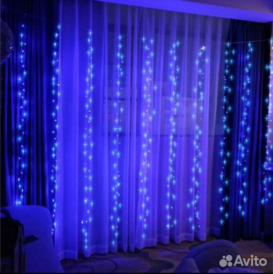 Гирлянда светодиодная штора