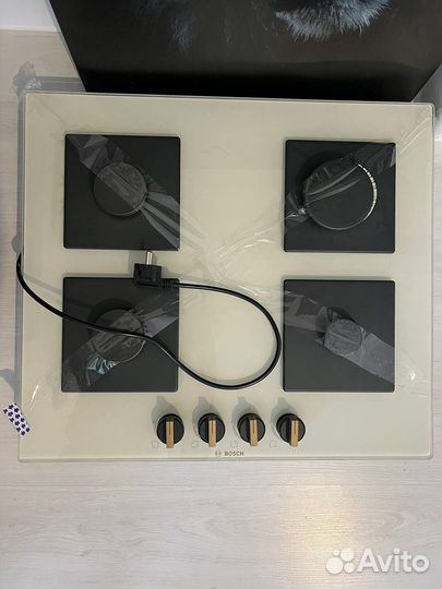 Встраиваемая газовая панель вытяжка Bosch