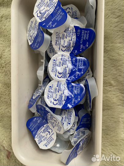 Контактные линзы +3,5, Аlcon 45 шт