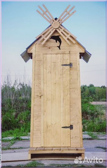 Дачный туалет с декором и установкой LKV