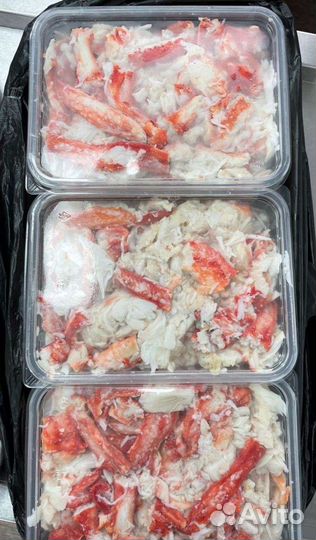Чищенное мясо Камчатского Краба Идеально для любых