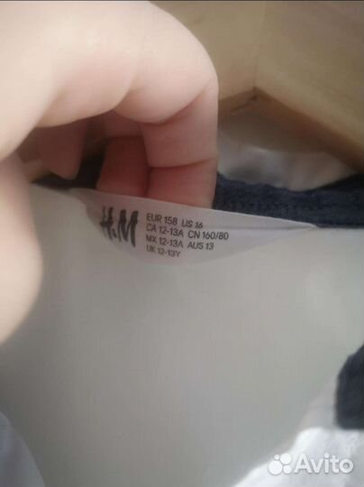 Рубашка hm для мальчика 158