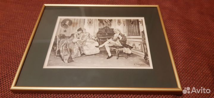 Картина Л. Шмуцлера, гравюра Гейера и Кримзе 1891г