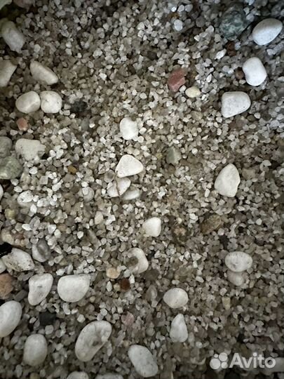 Грунт в аквариум плюс камни всего 12 кг