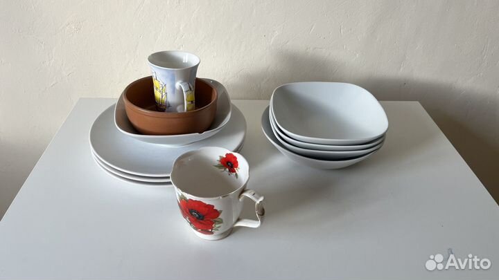 Посуда тарелки, чашки икеа IKEA
