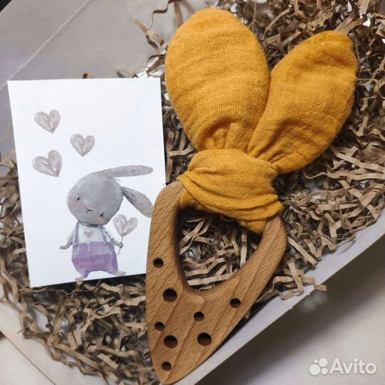 Грызунок - шуршащие ушки из муслина