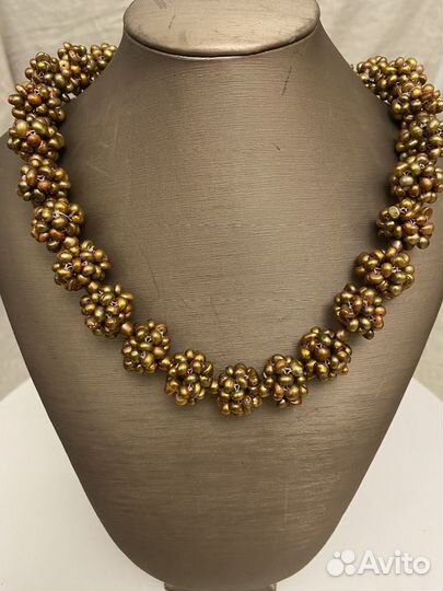 Колье из натурального жемчуга, бусы
