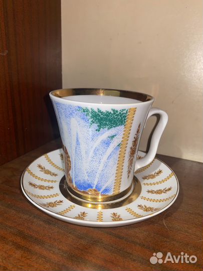 Бокал с блюдцем лфз