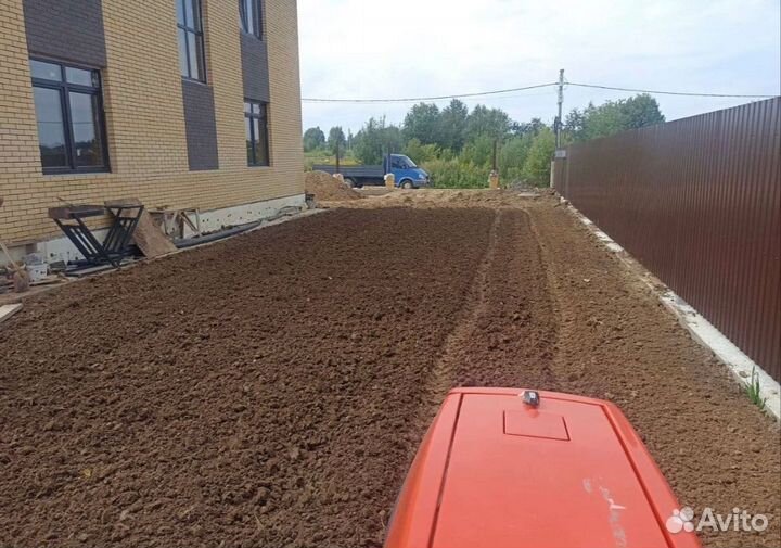 Благоустройство участка. Фрезеровка.Газон под ключ