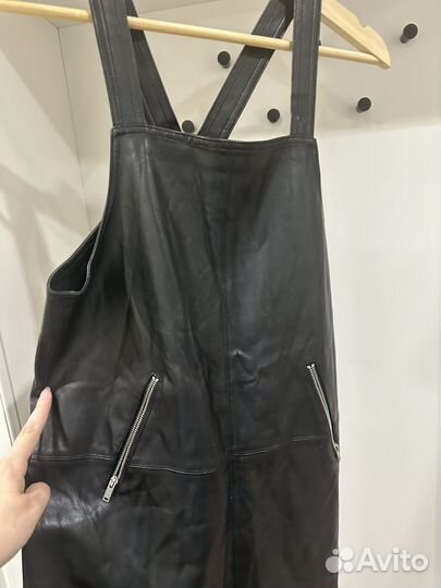 Кожаный сарафан детский 152 zara