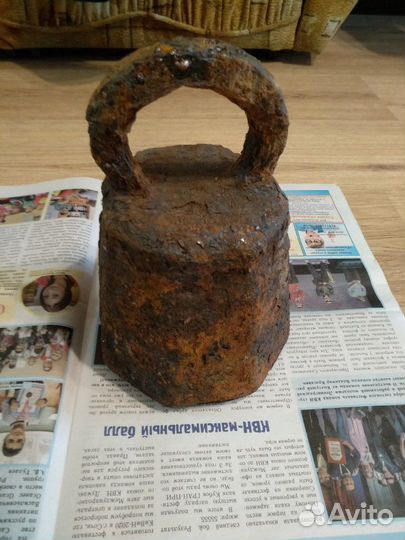 Гиря пудовая весовая