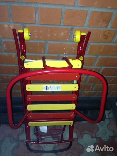 Санки детские с колесиками новые