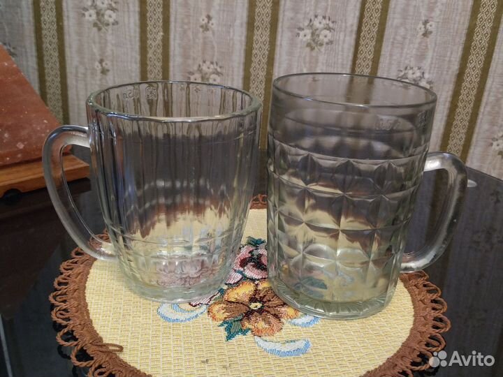 Кружки пивные СССР стекло