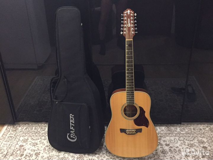 Акустическая 12 струнная гитара Крафтер Корея